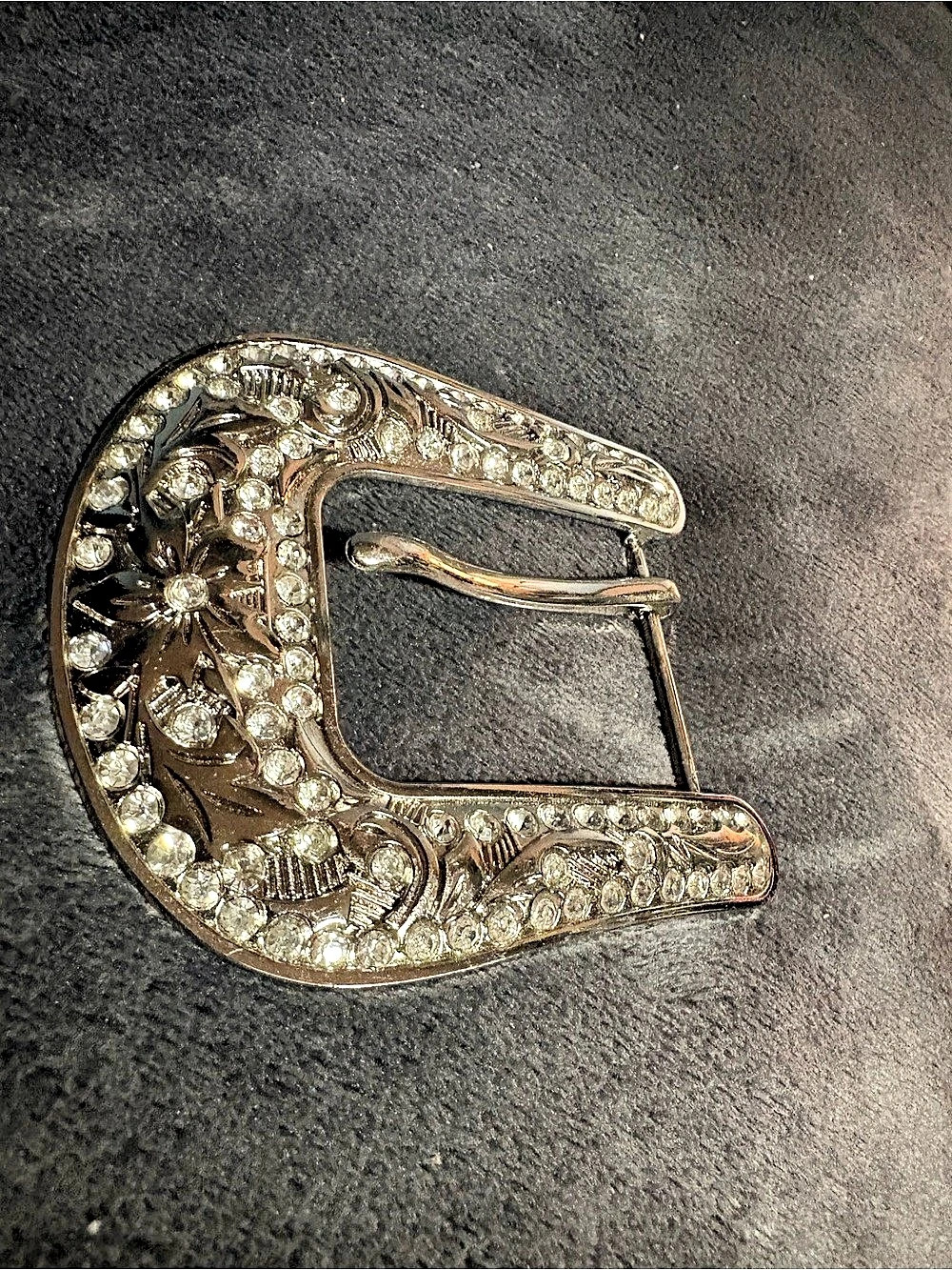 Turquoise Inlay Western Belt Buckle - Picture 2 of 4